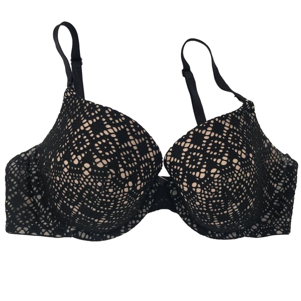 Victoria’s Secret Lace Illusion Lined Demi Bra Size 36D